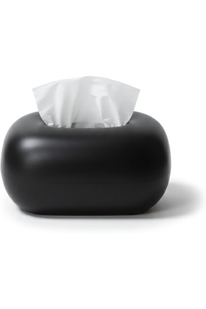Black Ceramic Tissue Box | For living room, bathroom and hallway, decorative dispenser