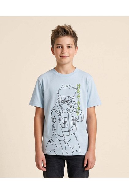Senior Boy Blue Graphic T Shirt