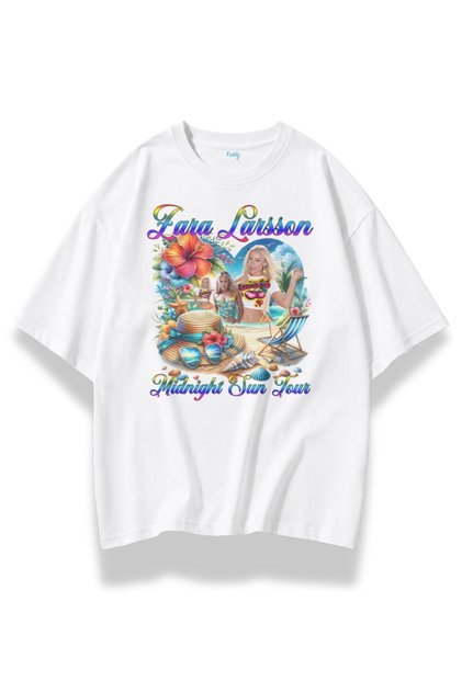 Unisex Oversize Za.Ra Larsson Midnight Sun Tour Printed Fan Art T-Shirt