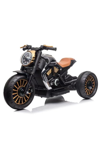 Motocicletă electrică pentru copii cu 3 roți, 70W 12V, Negru