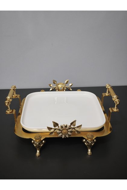 Special Laser-Cut Porcelain Square Serving Plate Luxury Presentation Dishes Tableware Kitchen Home