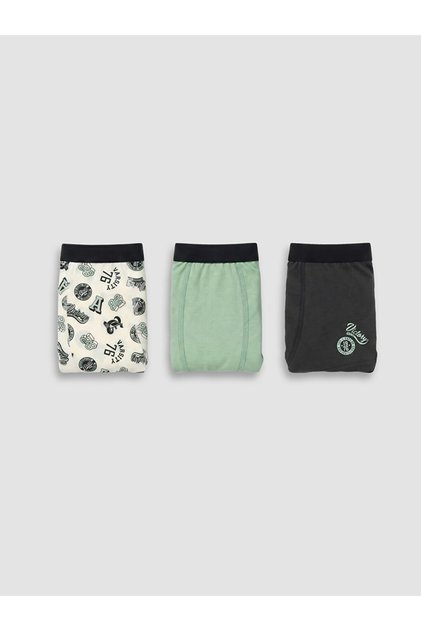 Vizyon New Season Ecru 3-Piece Boys' Boxer Shorts