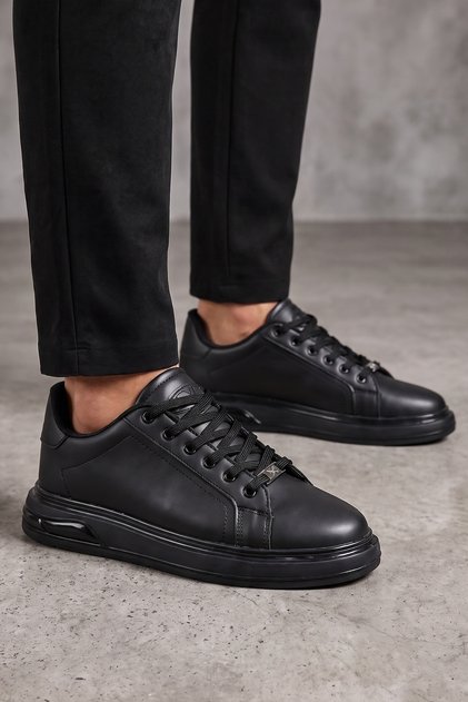 Men's Gel Sole Extra Comfortable Daily Sports Shoes Thick Sole Lace-Up Sneaker Walking Shoes
