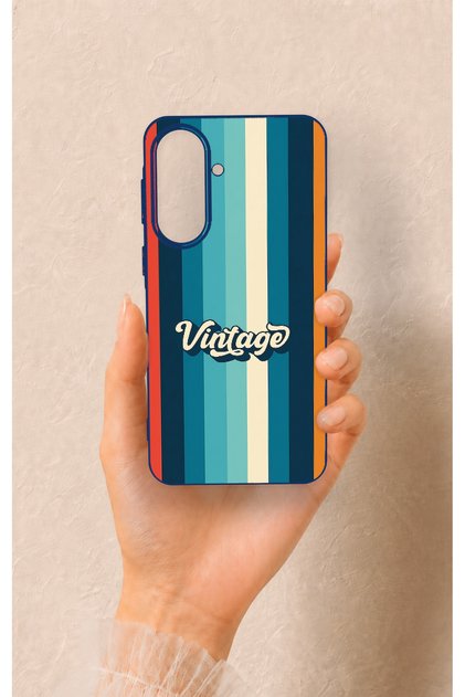 Samsung A57 Compatible Vintage Patterned Silicone Case