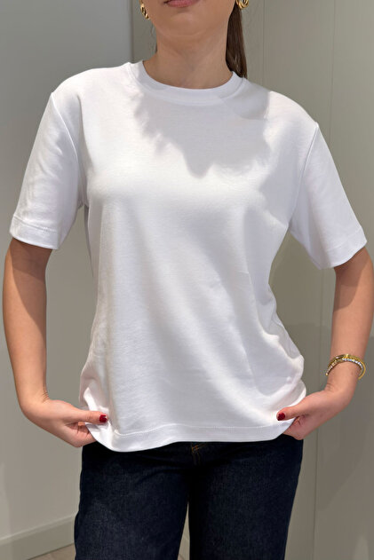 100% Cotton Short Sleeve Basic T-Shirt - White