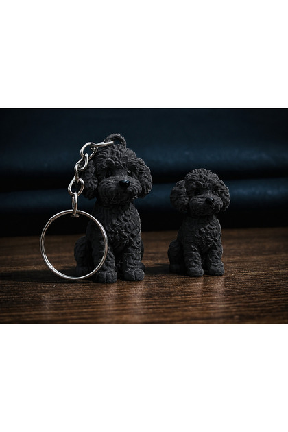 Poodle Dog Keychain - 3D Printing Bag Accessory Charm