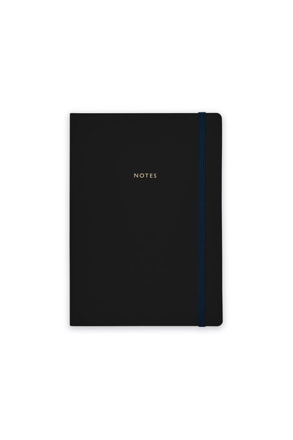 A5 Hardcover Colourblock Uno - Carbon Black