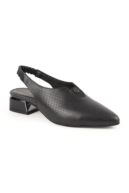 Women's High Heel Shoes Short Heel Pointed Toe Sling-Back Laser Cut Antique L031.26109516
