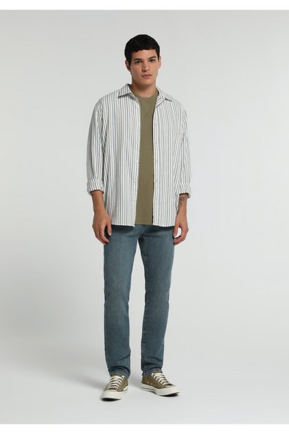 Skinny Fit Men's Green Cast Denim Jean Trousers
