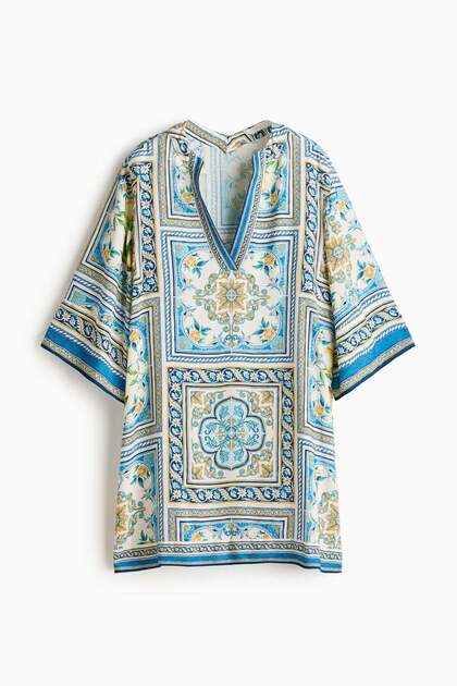 Viscose tunic dress
