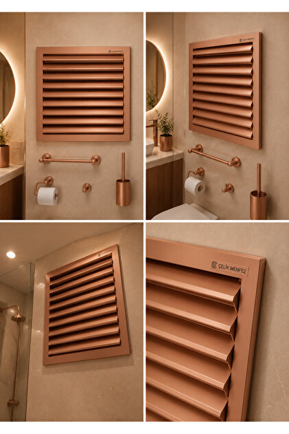 Bakır Banyo menfezi 45x50 Dış Ölçü
