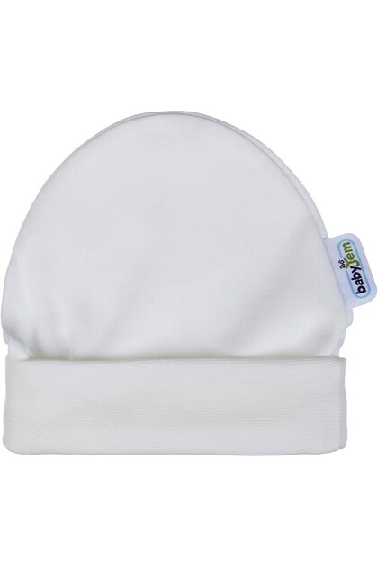 Newborn Baby Hat 397 White