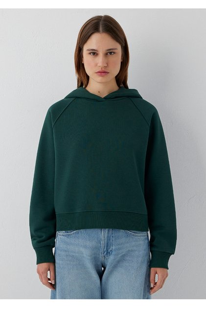 kapüşonlu loose fit (bol rahat kesim) sweatshirt.