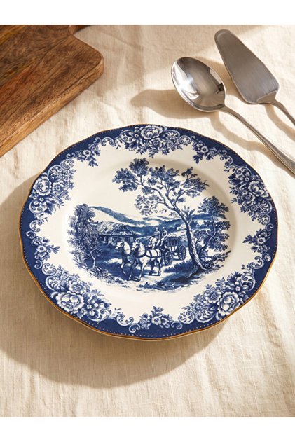 Timeless Clothing & Timeless Choices Embroidered Porcelain Serving Plate