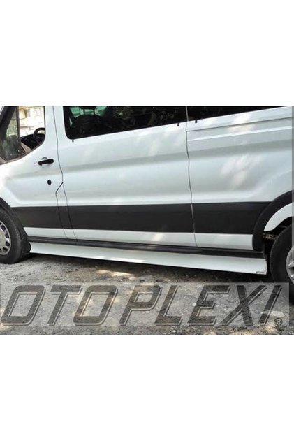 Ford Transit Uzun Şase 2013-2023 Marşpiyel Takımı Beyaz Fiber (Basamak Aktif)