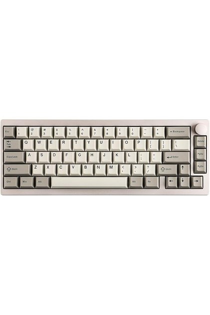 لوحة مفاتيح ألعاب لاسلكية من الألومنيوم P65 QMK/VIA، بتقنية Gasket-Mount، تدعم البلوتوث/2.4 جيجاهرتز/USB (من النوع A إلى C)