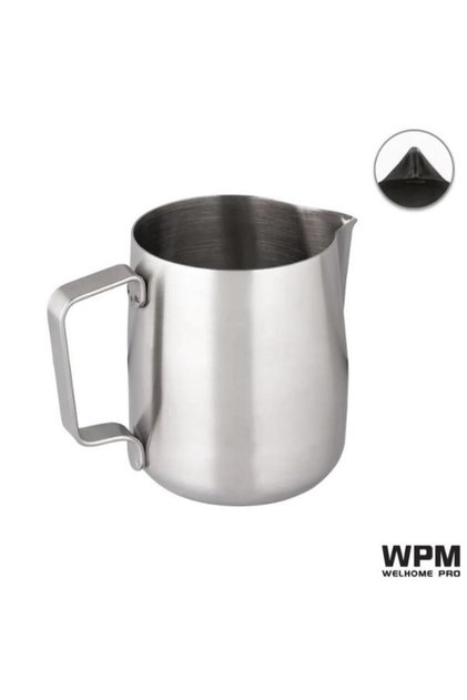 W.B.M Milk Steaming Pitcher (Sharp Head) 600ml - Steel