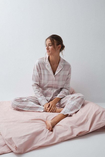 Plaid cotton classic pyjamas