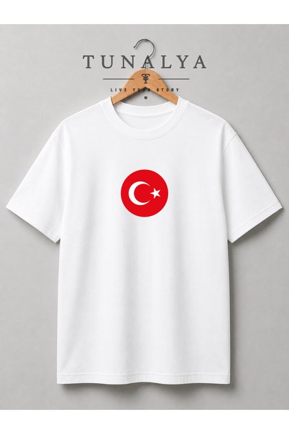 Tunalya Ataturk and Turkish Flag August 30Th October 29Th April 23Rd Designed Premium Printed Unisex Cotton National Day T-Shirt