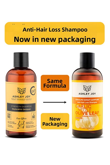 Ashley Joy Garlic & Nettle Anti-Hair Loss, Strengthening Shampoo