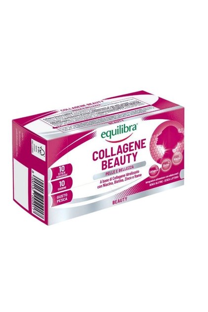 Colagen Beauty cu Vitamine și Minerale Pentru Tinerețea Pielii, EQUILIBRA, 10 plicuri