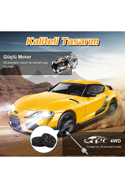 Brother Toys 25 Km/H Hız Yapan Toyota Supra Görünümlü Şarjlı 2.4