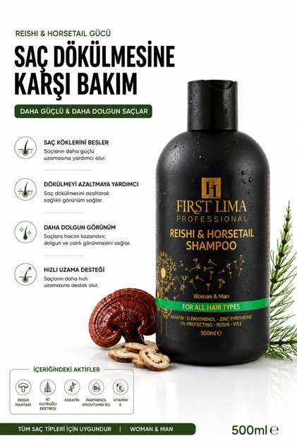 Horsetail Anti-Hair Loss Fast Hair Growth Volumizing Repairing Nourishing Shampoo 500 ml