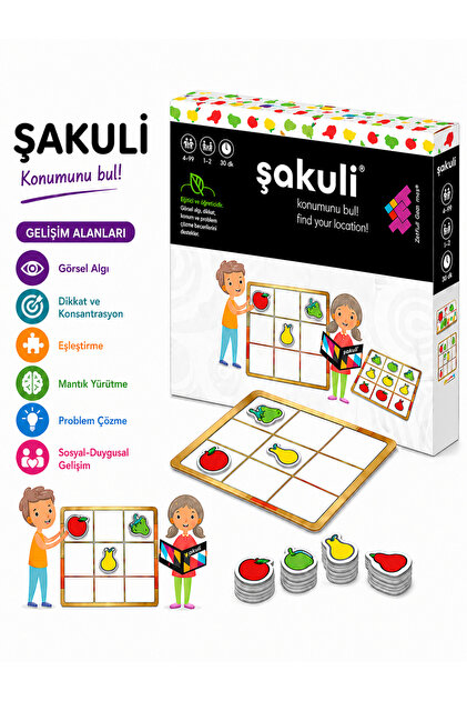 Zet Zeka Şakuli Sudoku, Zeka ve Akıl Oyunu 3+ Yaş 1-2 Oyuncu