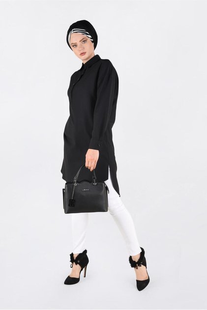Front Half Button Tunic 4705