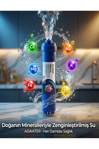 As Water Mineral Filtre 6. Aşama Zengin Mineral İçerikli - Fiyatı