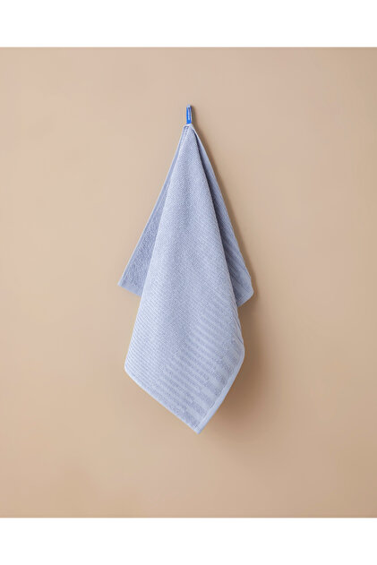 Lines Cotton Face Towel 50X70 cm Hydrangea Lilac