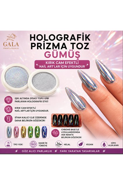 Prizma Krom Toz Nail Art