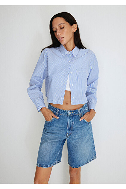 Mavi Melinda Real Blue Indigo Mavisi Jean Şort 1410144-87086