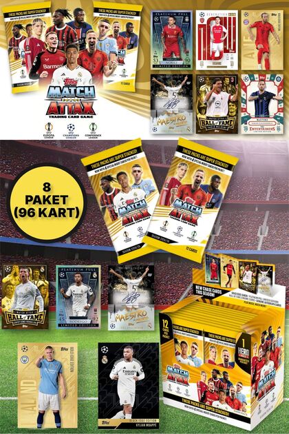 TOYFEST Topps Match Attax 24-25 UEFA Şampiyonlar Ligi Avrupa Ligi
