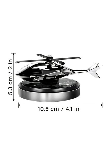 Güneş Enerjisiyle Çalışan Araç Helikopter Kokulu Süs Kırmızı