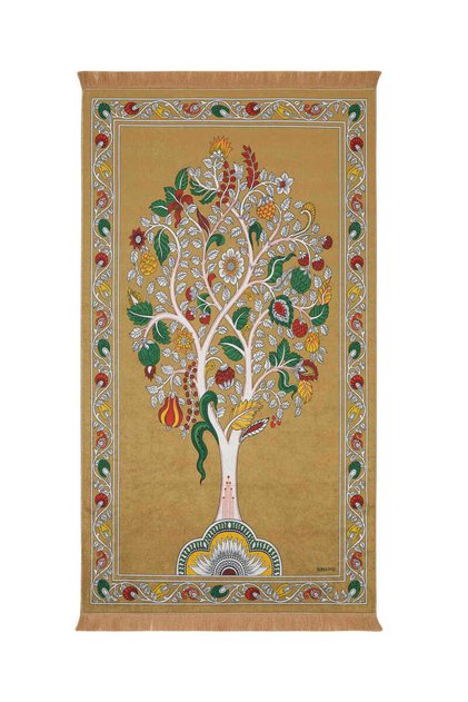 Mustard Velvet Rug Prayer Rug