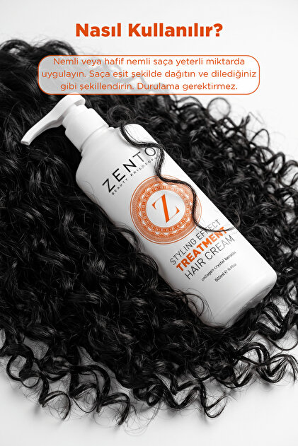 ZENTO Beauty Phılosophy Stylıng Effect Treatment Haır Cream P9 500