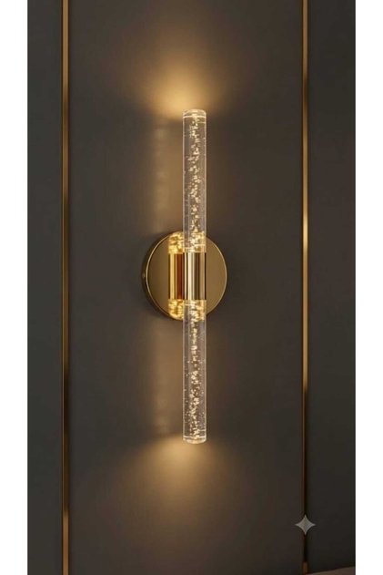 Bubbleflux Medium 40 cm Modern Tasarım LED Aplik - Duvar Lambası - Gold - Elektrikli - Günışığı