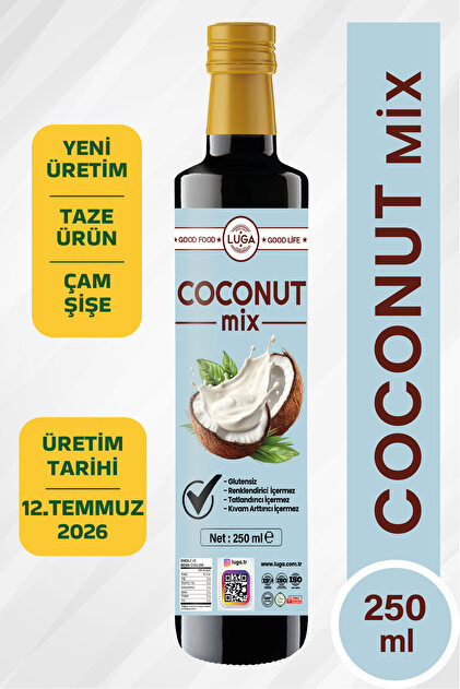 Luga Coconut Fit Hindistan Cevizi Şurubu Mix 250 ml – Doğal İçerik