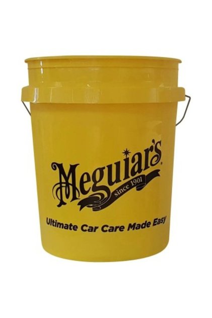 Găleată galbenă pentru spălătorie auto Meguiar's, 19 L