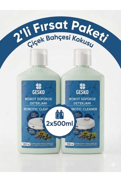 Robot Süpürge Deterjanı Çiçek Bahçesi Kokulu 2x500 ml
