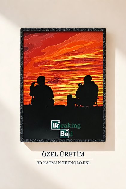 Breaking Bad Walter & Jesse 3D Tablo 15×20 cm