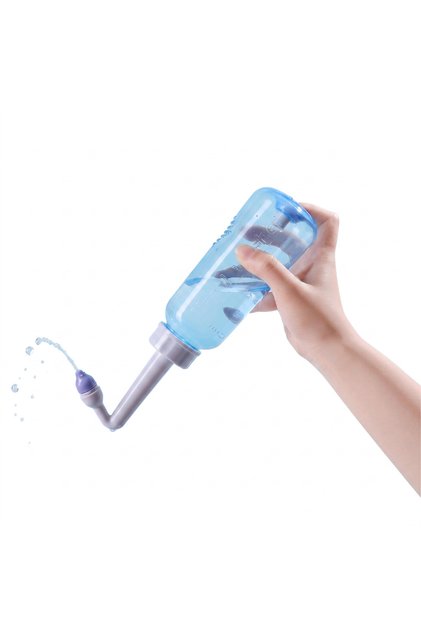 Neti Pot Burun Temizleyici – 300 ml, Yaylı Tuşlu Burun Yıkama Kabı