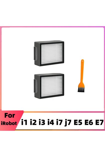 2pcs Hepa Filter For iRobot Roomba I&E Series, i7 i7+/plus i3 i3+ i4 i6 i6+ i8 i8+ E5 E6 E7 J7 Robot