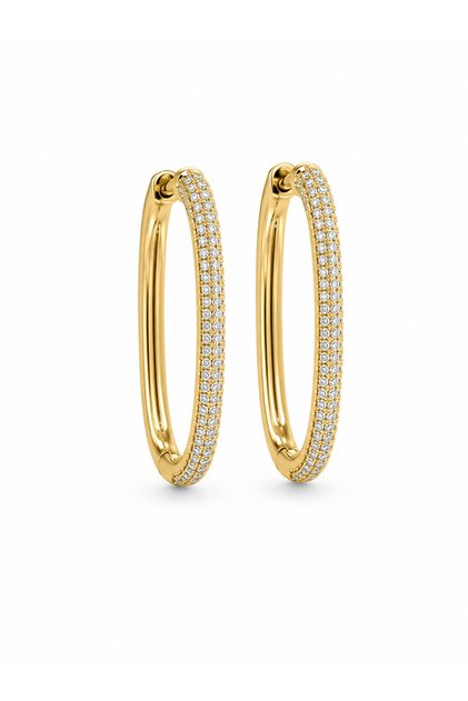 Elaris Crest Xuping Women's Steel Earrings Tarnish Resistant Rose Gold Color
