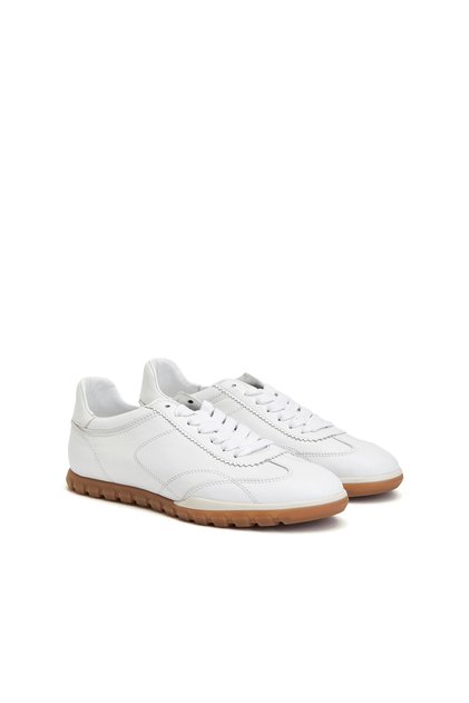 Beyaz Rahat Kadın Deri Sneaker
