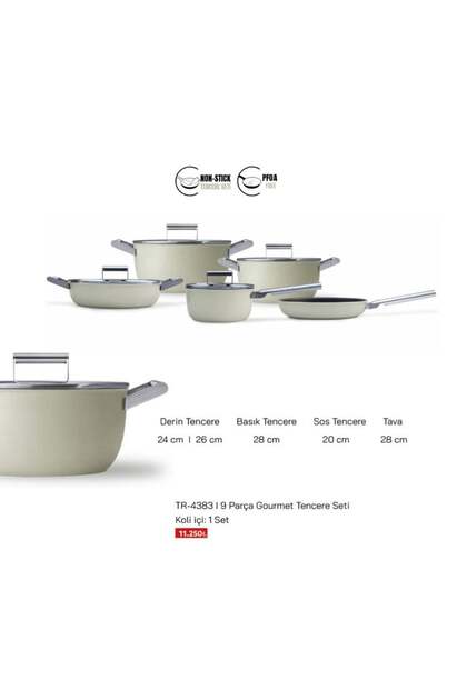 9 Piece Gourmet Luxury Cast Iron Cookware Set