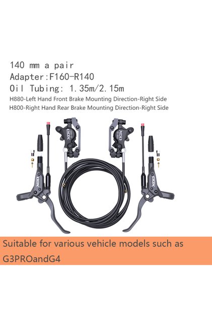 H880-H800 XOD H800/H880 Electric Scooter Hydraulic Disc Brake for KUKirin G2 Master G2 Ultra G2 PRO