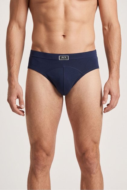 Men's Navy Blue Single Jersey Slip