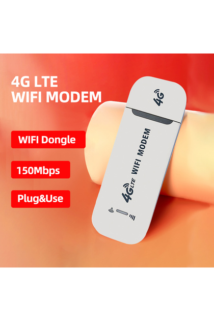 White PIXLINK Sim Card Slot 150Mbps 4G LTE USB Modem Dongle Unlked WiFi Wireless Network Adapter Net